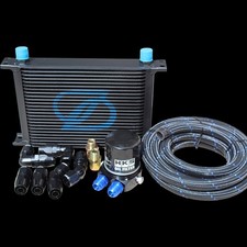 Performance 25 Row Oil Cooler Kit + HKS Filter for SAAB 9-5 2.3 Turbo