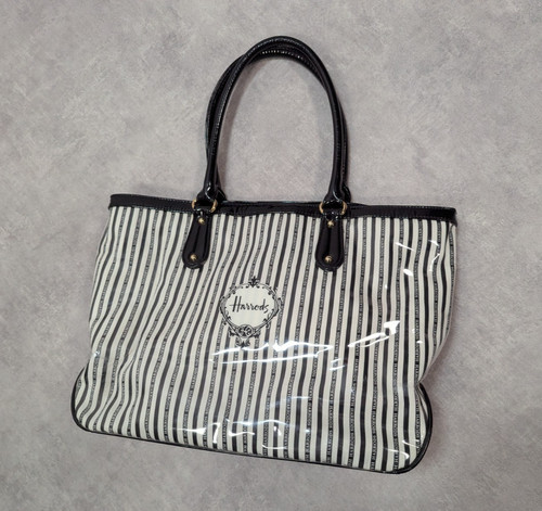Vtg harrods tote - tote, black