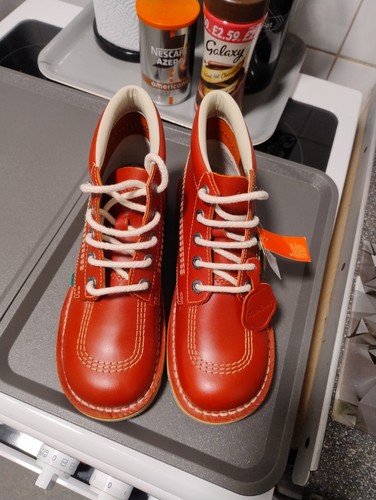 Kickers boots red brand - boots,