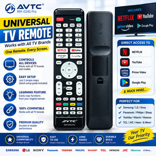 Universal remote control - tv,