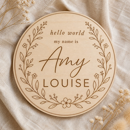 Baby name plaque - plaque,, world