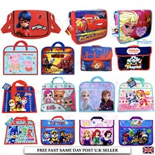 Kids Girls Boys Character Messenger Shoulder School Bag Cross Body or Book Bag  