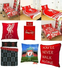 LIVERPOOL DUVET COVER SET - CUSHION BEDDING QUILT PULSE PATCH OFFICIAL LICENSE