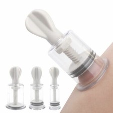 Portable Twist Pump Suction Vacuum Nipple Suckers Massage Cupping Breast Pump