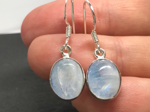 Blue rainbow moonstone oval