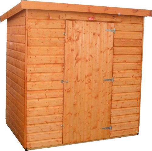 Pinelap pent roof shed - roof, fully