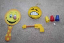 Kids Toy Bundle inc Stress & Fiddle Toys Bat n Ball, Emoji Magic Trick Pencil