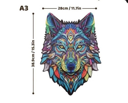 Mystery wolf wooden - wolf,