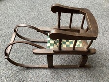 Vintage Dolls Wooden Sleigh Ornamental & Display 