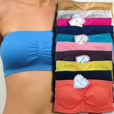 NEW LADIES PLAIN BOOB TUBE