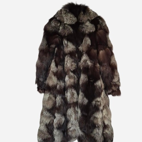 Womens long silver fox - fox, fur