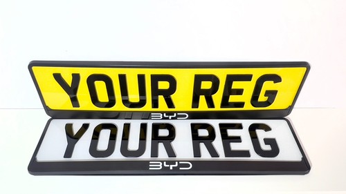 Byd car number plate - 2x,
