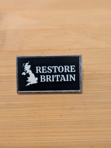 Restore britain pin badge - restore,