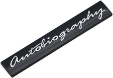 Autobiography Range Rover Badge Emblem Rear Black **UK STOCK**
