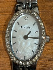 Accurist Ladies Oval Crystal