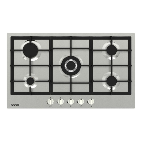 Baridi 90cm gas hob - baridi, stainless