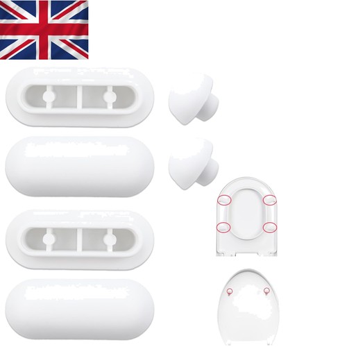 Cushioning piece toilet seat - cushioning, 6-piece