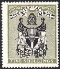 Nyasaland / B.C.A. 1895 5s