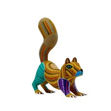 Hand-painted wooden meerkat