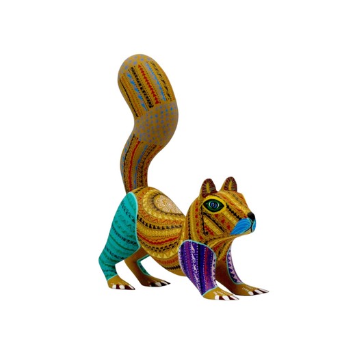 Hand painted wooden meerkat - wooden,