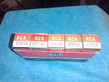 (5) NOS RCA 6BR8A TUBES f/ AUDIO / HAM RADIO / TELEVISION