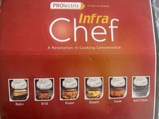 PROlectrix Infra Chef Family Size Halogen Convection Oven Extras Manual Recipes