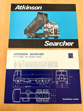 ATKINSON LORRY / TRUCK  BROCHURE + SPEC SHEET - SEARCHER MODELS - 1970/72