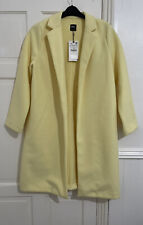 ZARA YELLOW MASCULINE LAPEL COLLAR COAT WITH IN-SEAM SIDE POCKETS SIZE L BNWT