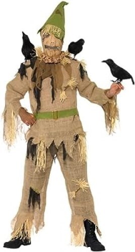 Halloween mens scared - scared, crow