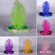20s Sequin Feather Headband