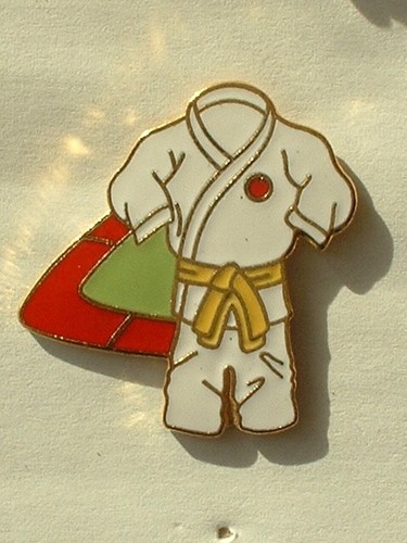 Pin judo kimono brown - -,