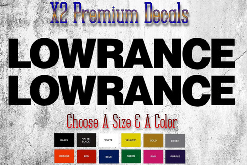 Lowrance logo decal - lowrance,