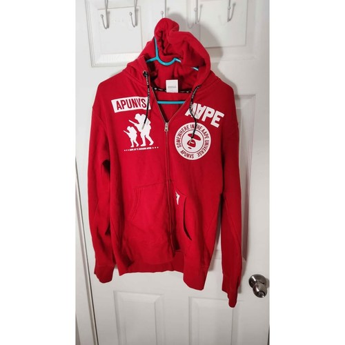 Aape red white zip - &,