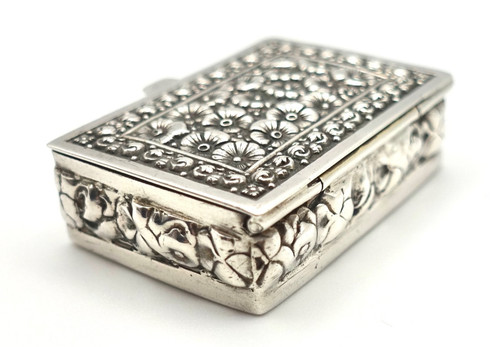 Sterling silver pill box - sterling, /