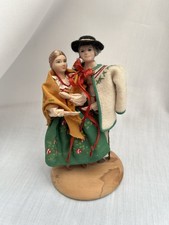  Vintage Handmade Polish Folk Dolls Dancing Couple. Zacopane Region. Traditional