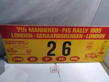 Manneken Pus Rally 1985 Sign Veteran Car Motor Rally