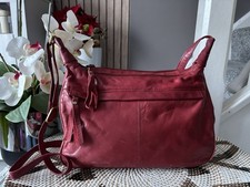 GiGi Red Leather Cross Body