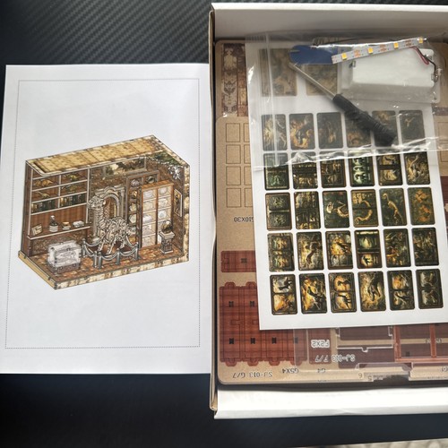 Wooden diy miniature house - 3d,