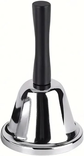Silver steel hand bell loud - bell,