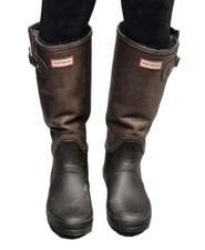 HUNTER BOOTS UK6 EU39 leather rubber