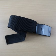 Vintage Y2K STUSSY Logo Black Web Belt One Size 2000s