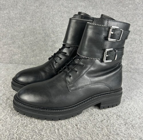 Dune london black leather - dune,