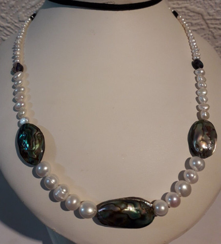 Pearl whole abalone sterling - pearl, &
