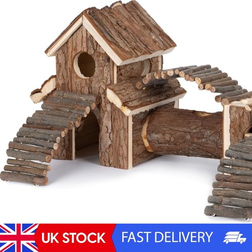 Wooden hamster house hideout - wooden,