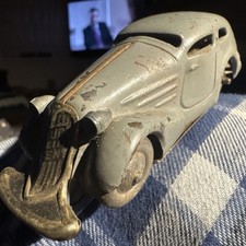 Vintage / Antique Schuco Patent 1001 grey Car Pre WW2 War clockwork loft find 
