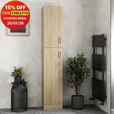 Bathroom Tall Unit Cabinet Oak