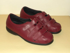 Cosyfeet Alison - Womens Extra Roomy Comfort Shoes - Claret Red - UK Size 5.5