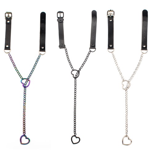 Heart slip chain necklace - chain,