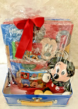 1980's Disney Mickey  Mouse Play Set in Tin Lunch Box NEW