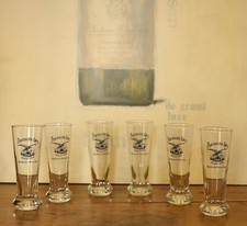 PONTARLIER-ANIS 6 (SIX) Glorious French Vintage Style Pastis Aperitif Glasses